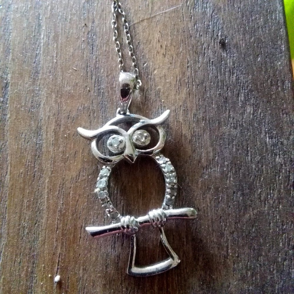 Silver Owl Necklace